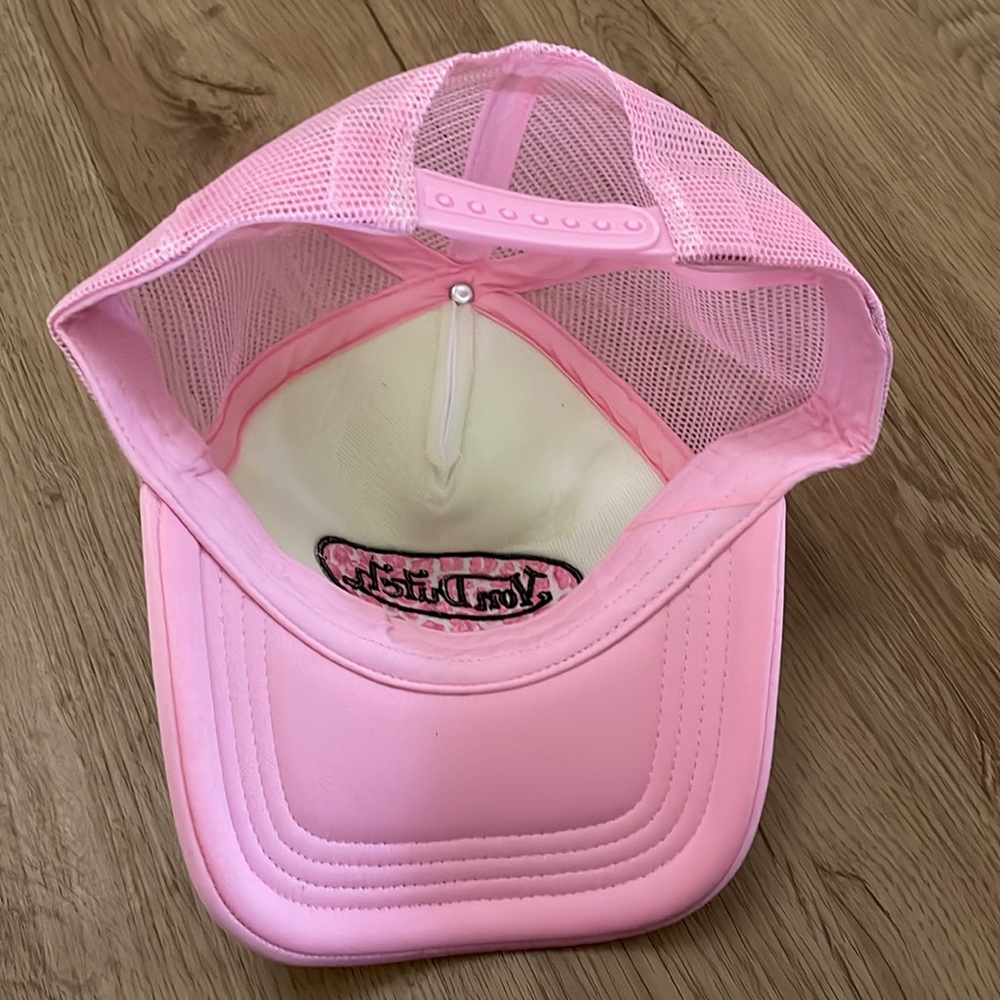 Von Dutch Pink and White Baseball Cap - Picture 7 of 10